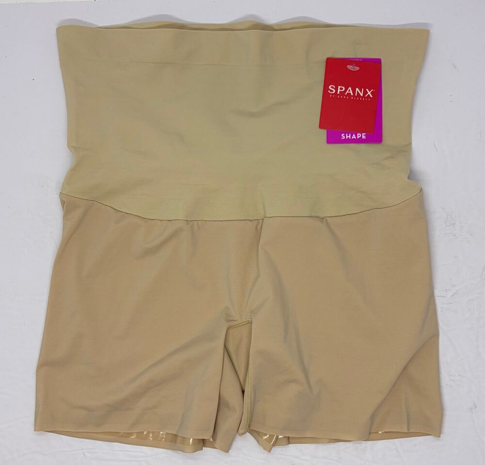 NWT Spanx Shape My Day Girl Shorts Shaper Size Large SS72215 Natural $50